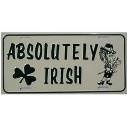 Absolutely Irish License Plate