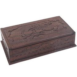 Fiercely Loyal Dragon Wood Jewelry Box