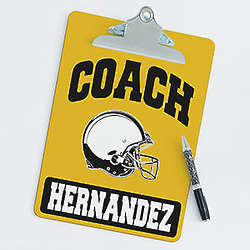 Personalized Clipboard for Football Coach