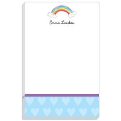 Personalized Over the Rainbow Notepad