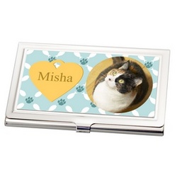Cat Photo Business Card Holder