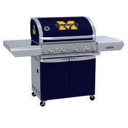 Michigan Wolverines Team Grill Patio Series MVP Gas Grill