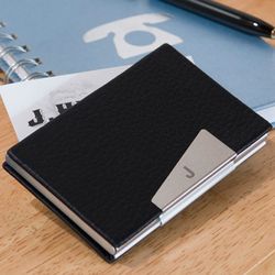 Leather Martin Personalized Business Card Holder