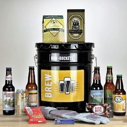 Brews and Snacks Gift Bucket