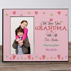With All Our Hearts Personalized Picture Frame