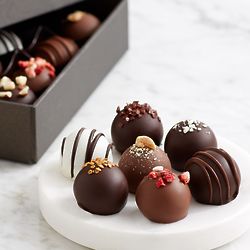 12 Piece Premium Artisanal Chocolate Truffles Gift Box