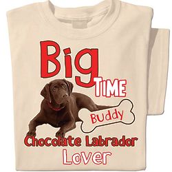 Chocolate Lab Personalized Dog T-Shirt