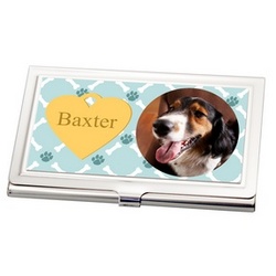 Dog Photo Business Card Holder