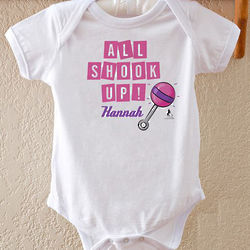 Elvis All Shook Up Personalized Baby Bodysuit