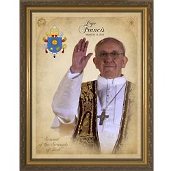 Pope Francis Commemorative Framed Print
