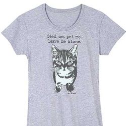 Feed Me, Pet Me, Leave Me Alone Cat T-Shirt