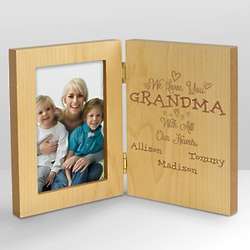 With All Our Hearts Personalized Wood Frame