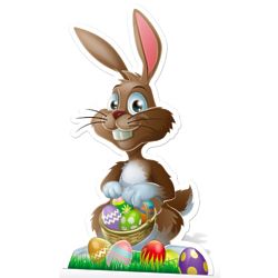 Easter Bunny Cardboard Cutout Standee