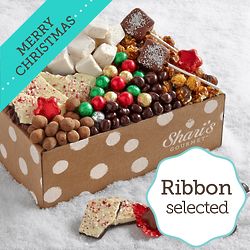Christmas Chocolate Bliss Box with Merry Christmas Ribbon