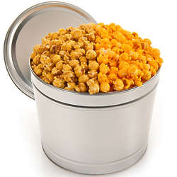 Caramel & Cheddar Popcorn in 3.5 Gallon Tin