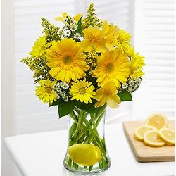 Make Lemonade in a Vase Floral Bouquet