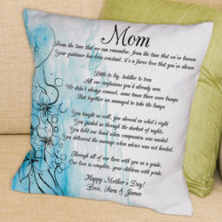Personalized To My Mom Throw Pillow