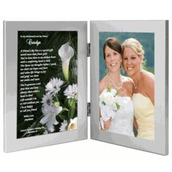 Personalized Bridesmaid Poem in Frame