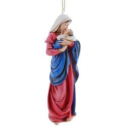 Mother's Kiss Mary and Jesus Ornament