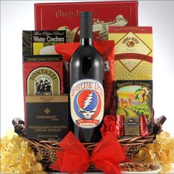 Grateful Dead Red Wine Blend Father's Day Wine Gift Basket