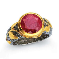 Gold Plated Ruby Dream Ring