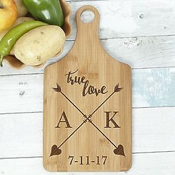 Personalized True Love Paddle Cutting Board