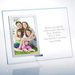Personalized Sentiment Glass Vertical Picture Frame
