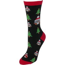 Women's Penguins and Christmas Trees Crew Socks