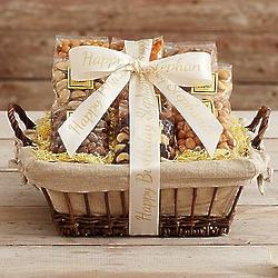 Snack Attack Gift Basket with Personalized Ribbon