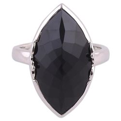 Eye of Midnight Onyx Cocktail Ring