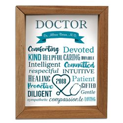 Admirable Personalized Framed Shadow Box for Doctors