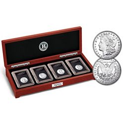 Uncirculated 20th Century Silver Dollars with Display Box