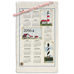2016 Lighthouses Calendar Kitchen Towel