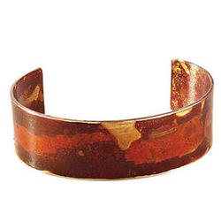 Natural Patina Brass Cuff Bracelet