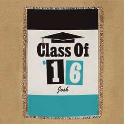 Personalized Class Of Graduation Tapestry Throw Blanket