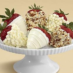 Half Dozen White Chocolate Covered Strawberries