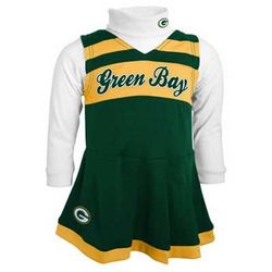Toddler's Green Bay Packers Cheerleader Outfit