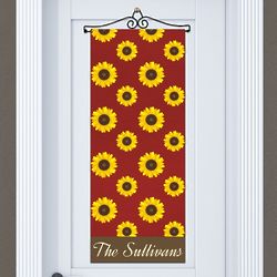Personalized Sunflower Door Banner
