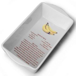 Ceramic Banana Bread Recipe Loaf Pan