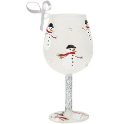 Snowman Party Mini Wine Glass Ornament