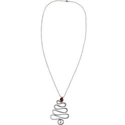 Aluminum with a Twist Holiday Necklace