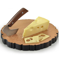 Cheese Log Board + Knife Set