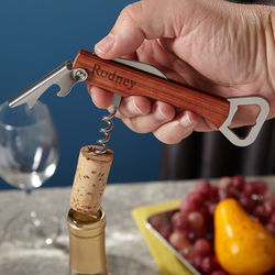 Personalized Artesa Wine Corkscrew and Bottle Opener