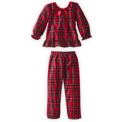 Girl's Plaid Ruffle Pajamas