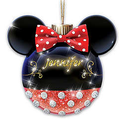 Personalized Illuminated Minnie Mouse Ornament