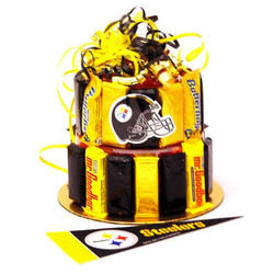 Pittsburgh Steeler's Fan Candy Bar Cake