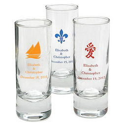 Personalized Tall Shot Glasses