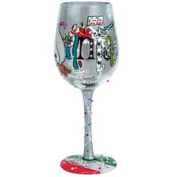Santa Baby Wine Glass