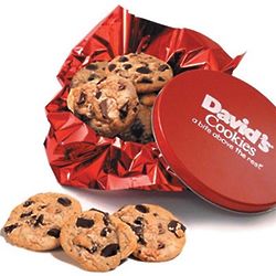 1 Pound of David's Fresh-Baked Cookies in Tin