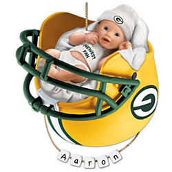 Personalized Green Bay Packers Baby's First Christmas Ornament
